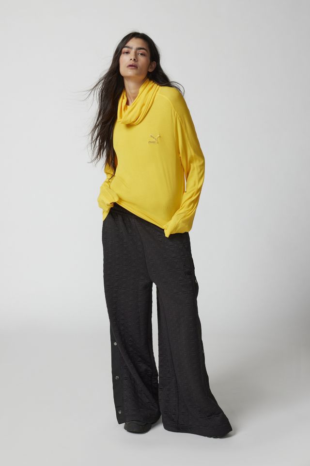 Puma Luxe Sport T7 Ribbed Turtleneck Top #1