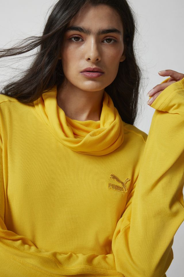Puma Luxe Sport T7 Ribbed Turtleneck Top #2