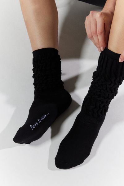 Iets Frans .slouch Crew Sock In Black