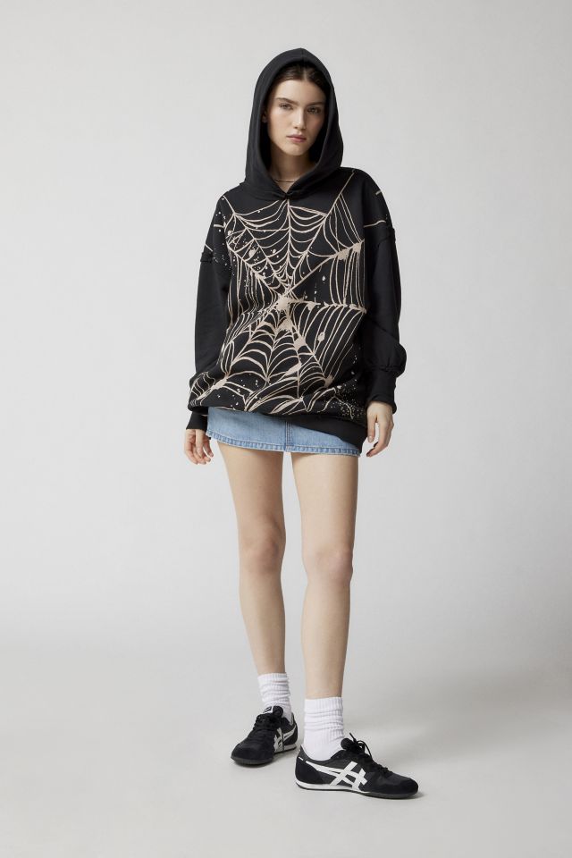 UO Nate Spiderweb Hoodie Sweatshirt #1