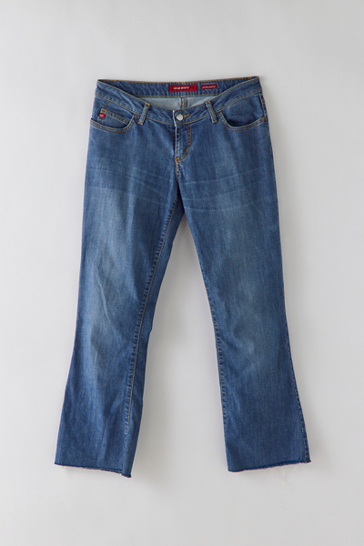 Jupe Jean MISS SIXTY Gris Clair Délavée - Taille L - Style Asymétrique - Occasion Très Bon état