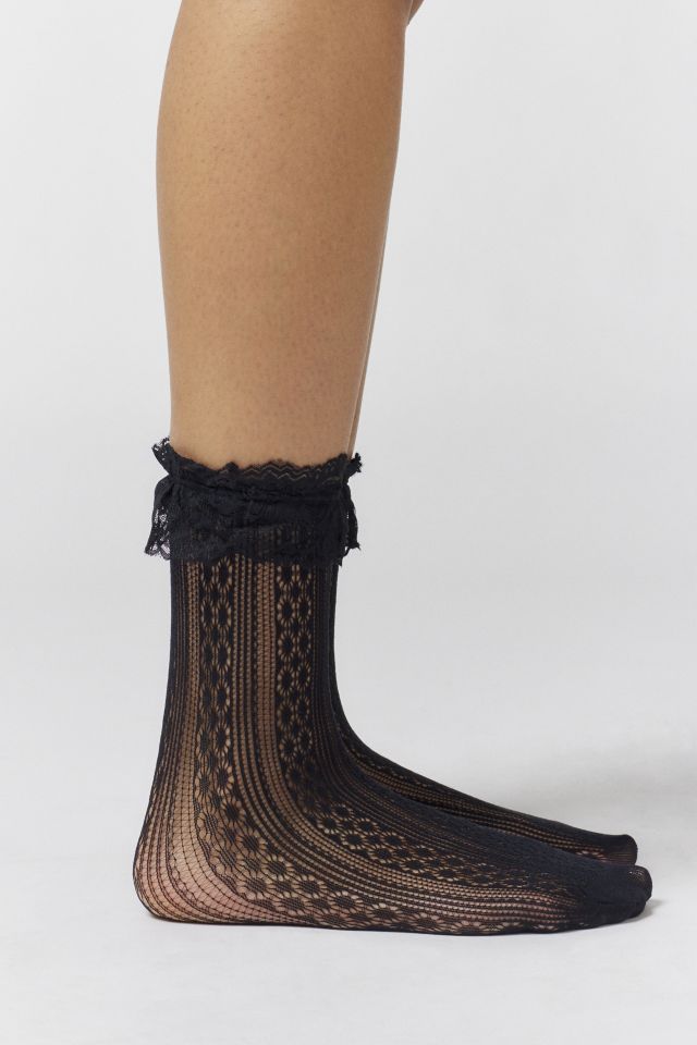 Chaussette Mi-mollet en Dentelle Volantée #2