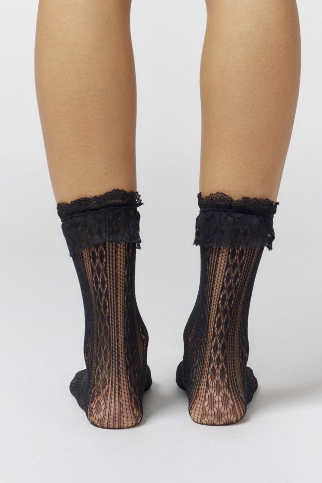 Chaussette Mi-mollet en Dentelle Volantée #3