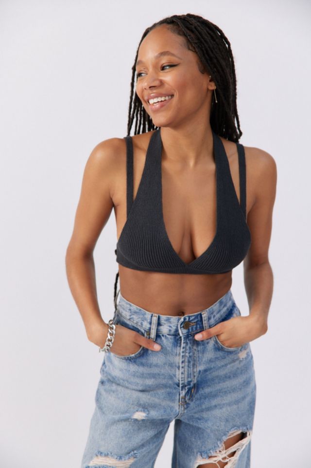 Carina Strappy Knit Crop Top Urban