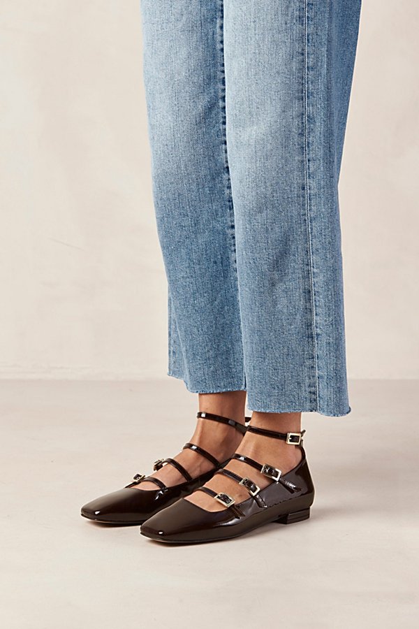 Alohas Luke Leather Ballet Flat In Coffee Brown, Women's At Urban Outfitters