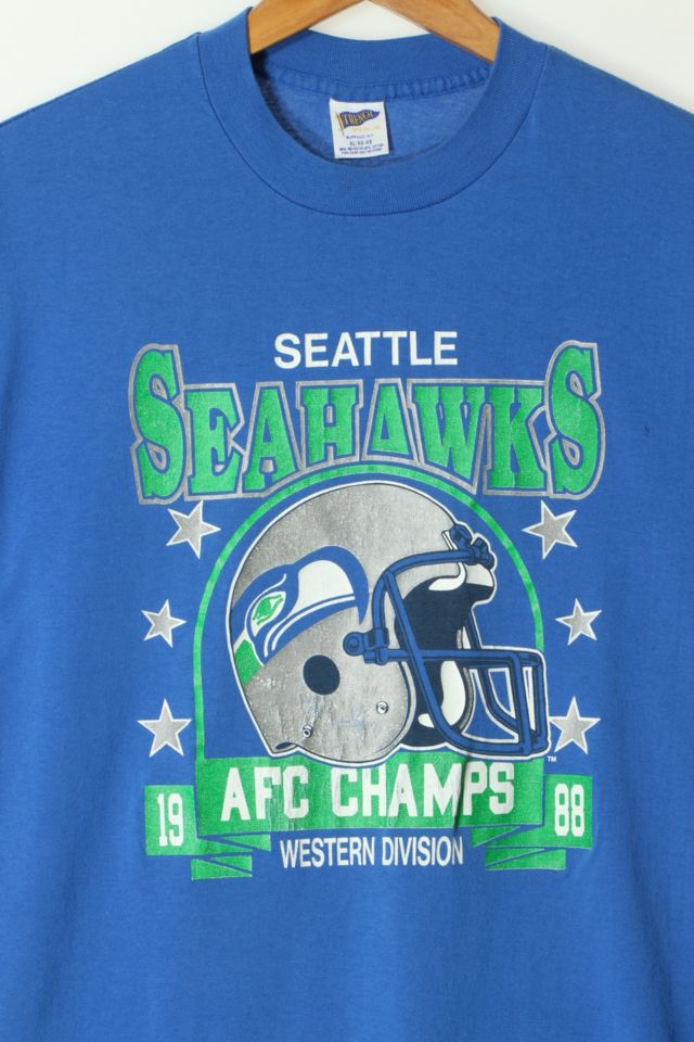 Vintage 1988 NFL Seattle Seahawks AFC Conference Champion T-shirt Made in  USA