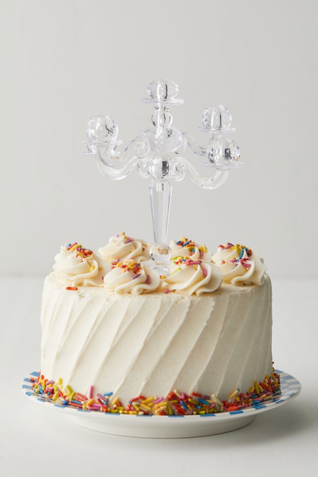 Cake Candelabra Topper & Candle Set #1