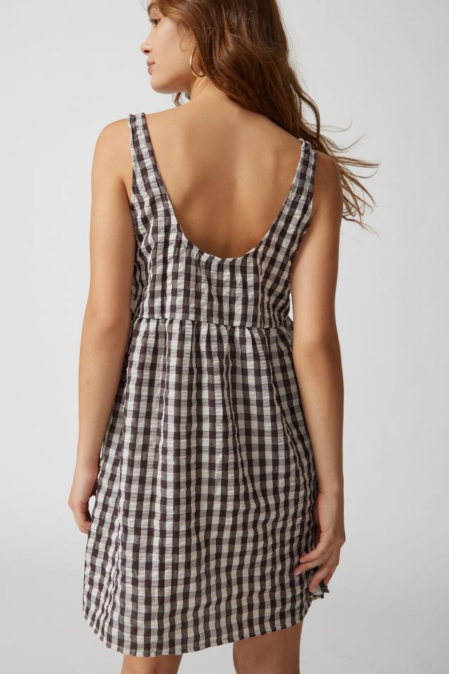 UO Melly Gingham Mini Dress #3