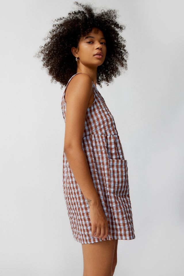 Urban outfitters pink hot sale gingham dress