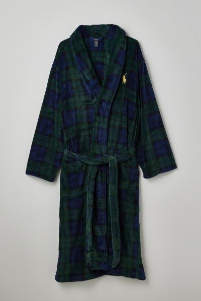 POLO RALPH LAUREN MICROFIBER PLUSH ROBE IN ASSORTED, MEN'S AT URBAN OUTFITTERS