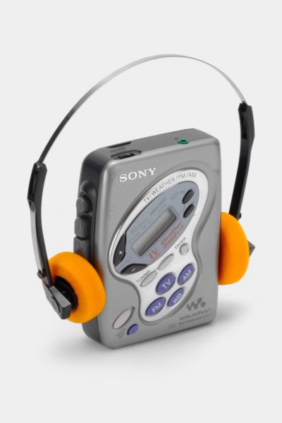 Sony Walkman WM-FX281 Cassette Player AM/FM TV / Weather - works. read