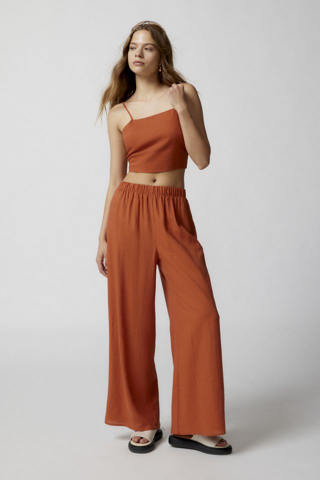 Out From Under Orange Wide Leg Lounge Pants Women Size S Urban Outfitt -  beyond exchange