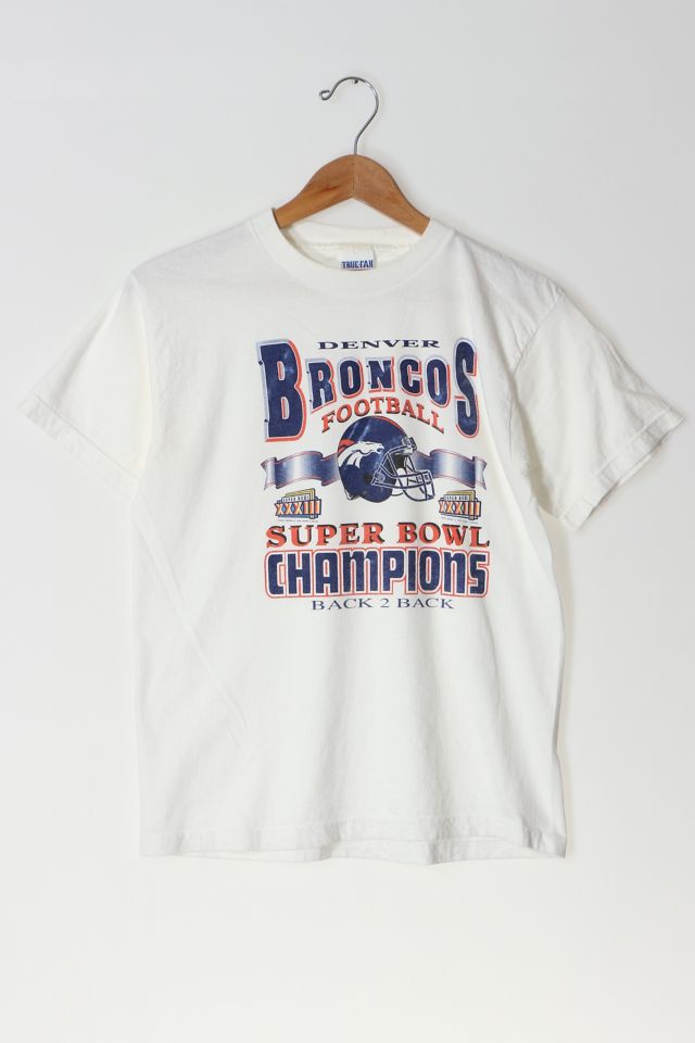 Urban Outfitters Vintage Denver Broncos Back to Back Super Bowl Champions  1998 T Shirt