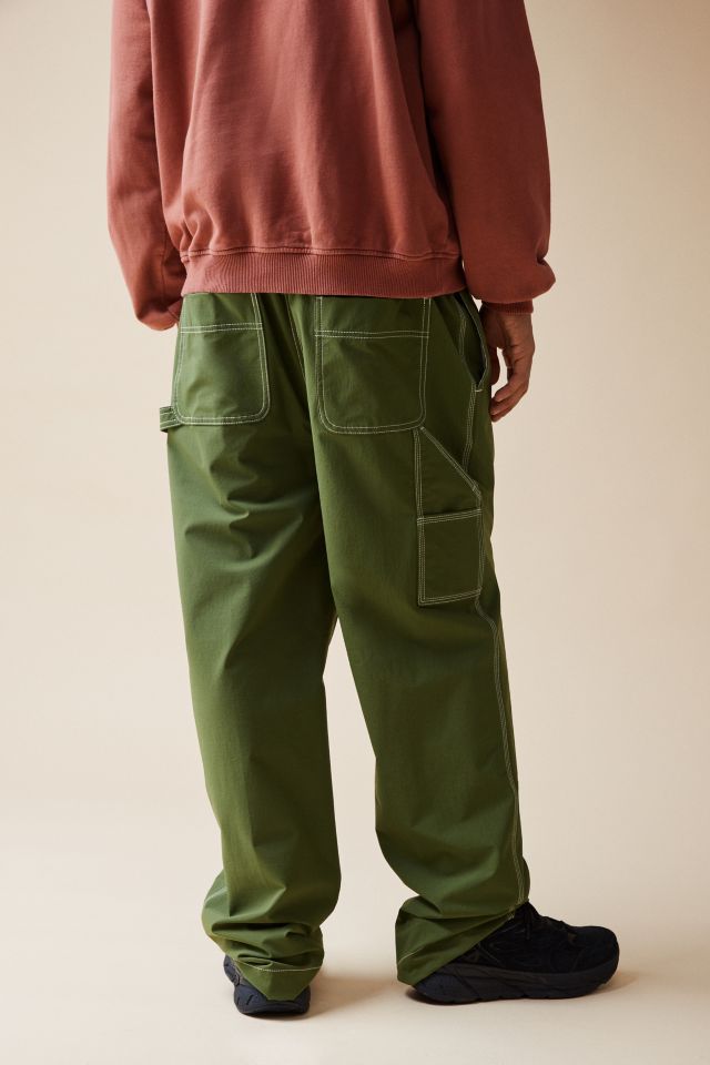 【YOURNUS】Miu Nylon Carpenter Pants Miu Miu 2000s Black Nylon Technical Cargo Pants - Ākaibu Store