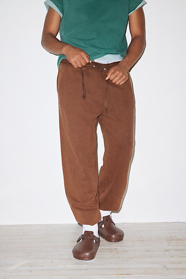 Bdg Bonfire French Terry Sweatpant In Chocolate