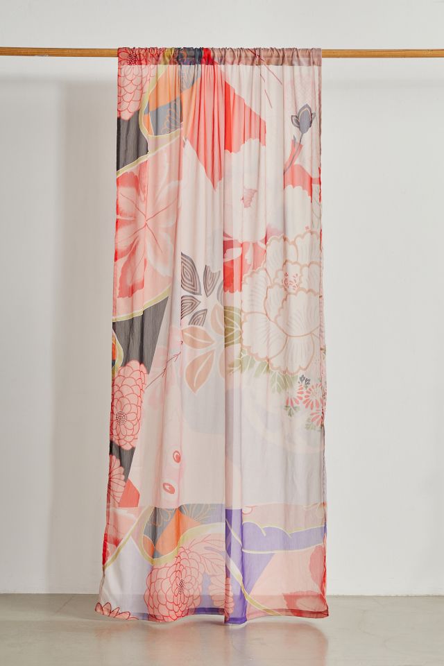 Harper Printed Chiffon Window Panel #1