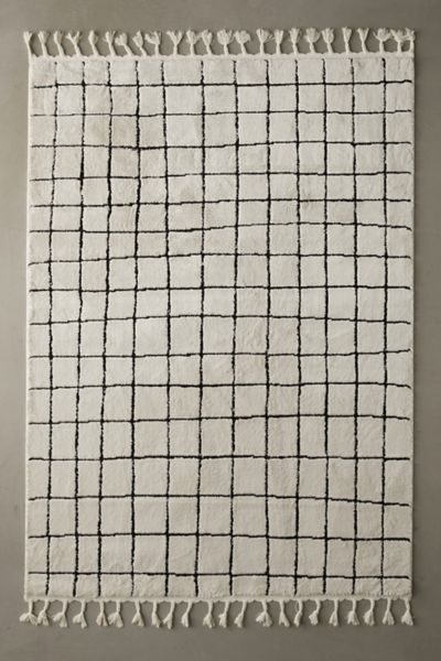 Urban Outfitters Tuno Grid Hilo Tufted Rug