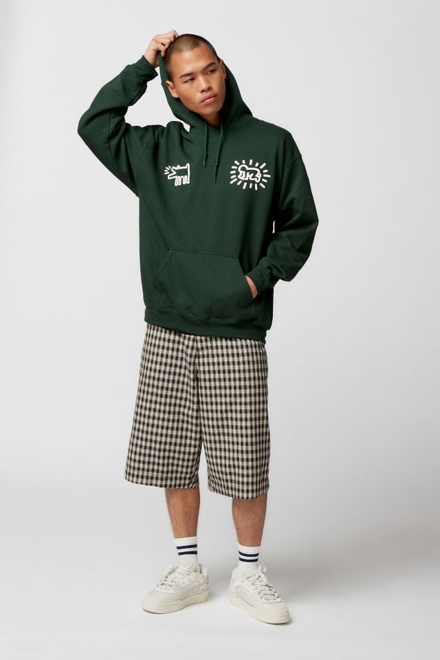 Keith Haring 1981 Bank Street Puff Print Hoodie Sweatshirt #1