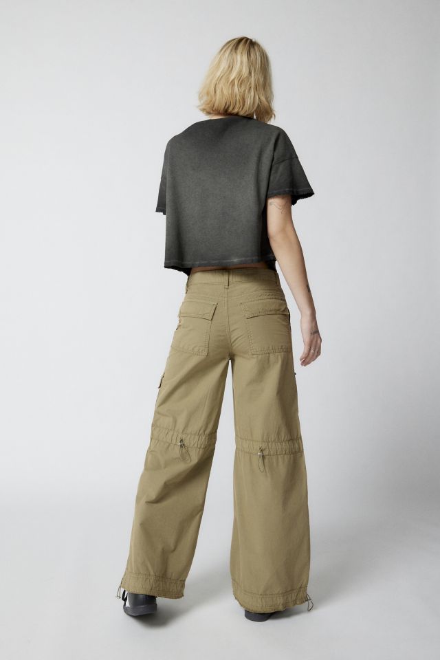 BDG Poplin Extreme Wide-Leg Utility Pant