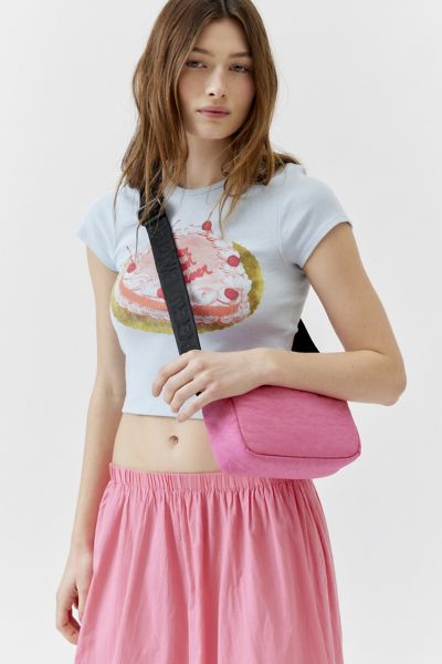Baggu Camera Nylon Crossbody Bag In Azalea Pink, Women's At Urban Outfitters