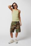 Urban Renewal Remade Cutoff Camo Cargo Short