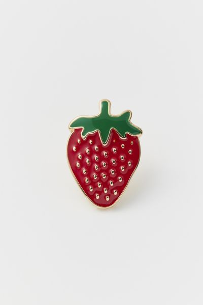 Strawberry Enamel Pin | Urban Outfitters