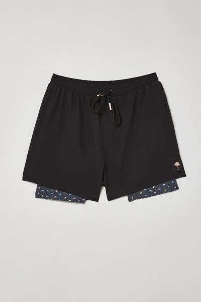 Boardies Polka Yin Yang Neon Active Compression Swim Trunks In Blue