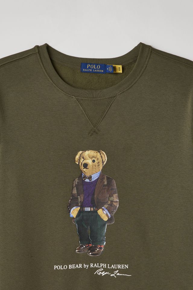 Polo Ralph Lauren Heritage Bear Tee in Grey, Men's at Urban Outfitters