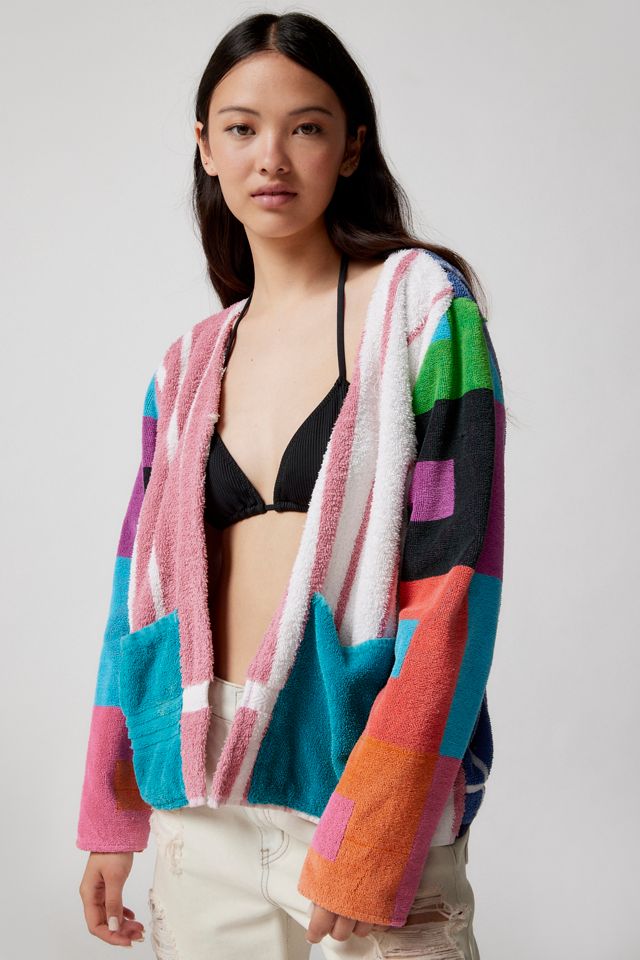 Urban Renewal Remade Pieced Towel Jacket Urban Outfitters Canada