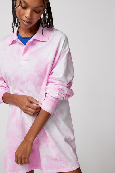 Urban Renewal Remade Dye Tech Rugby Shirt | Urban Outfitters