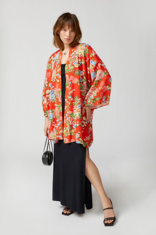 Urban Renewal Vintage Deadstock ‘60s Floral Open Front Robe | Urban ...