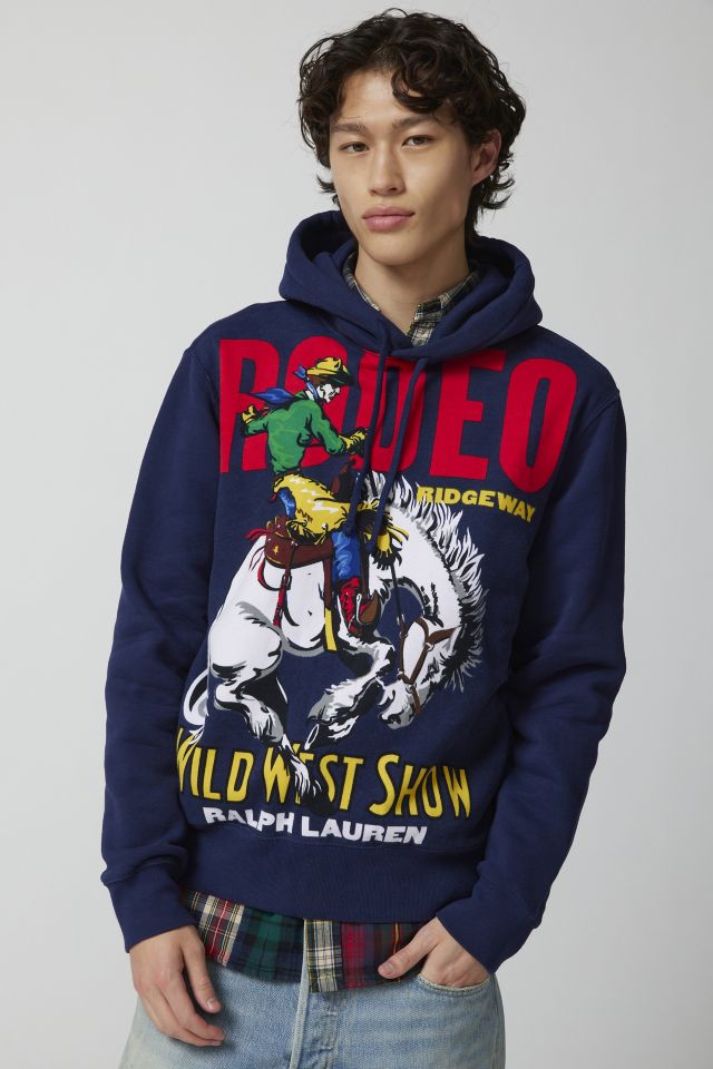 Polo Ralph Lauren Rodeo Graphic Hoodie Sweatshirt Urban Outfitters