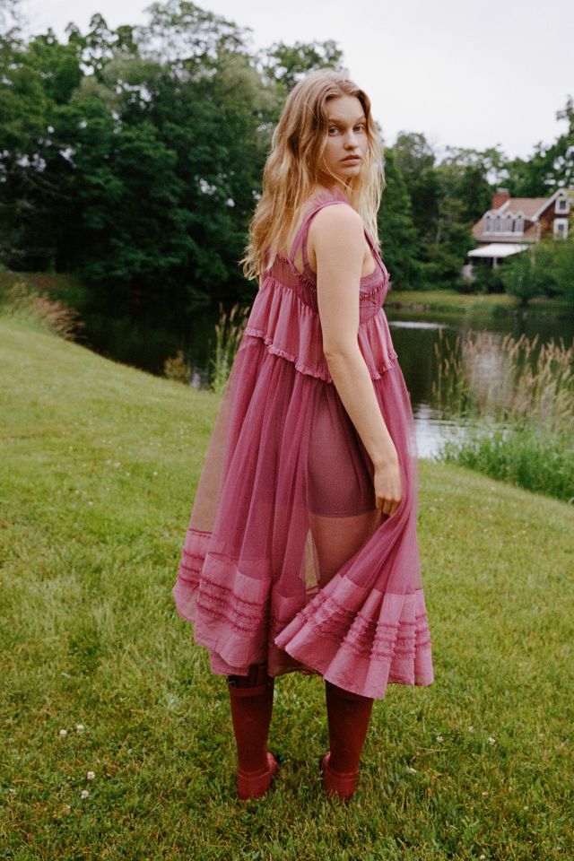 UO Sherry Sheer Midi Dress #2
