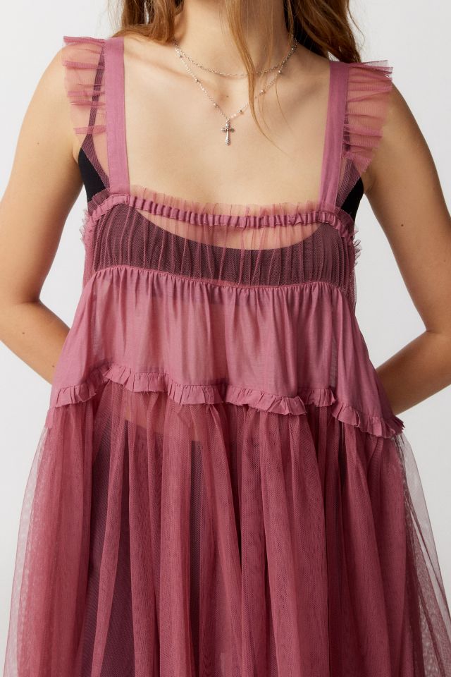 UO Sherry Sheer Midi Dress #3