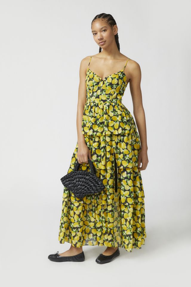 Betsey Johnson Juliet Lemon Maxi Dress Urban Outfitters