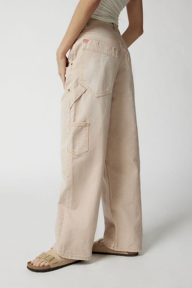 Girls' High-Rise Baggy Utility Carpenter Wide Leg Pants - art class™ Pink  Wash 12