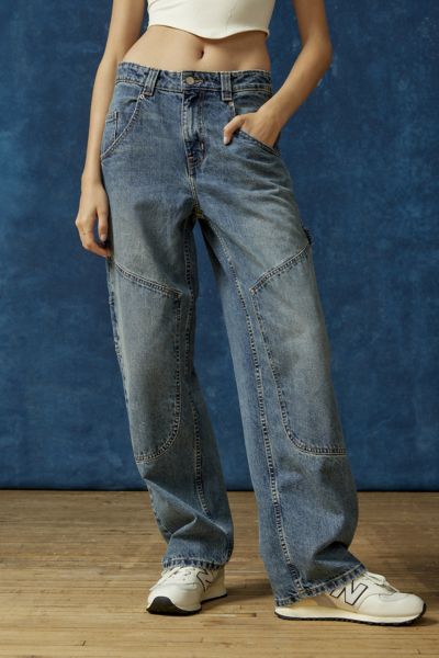 Bdg Bella Baggy Carpenter Jean In Tinted Denim