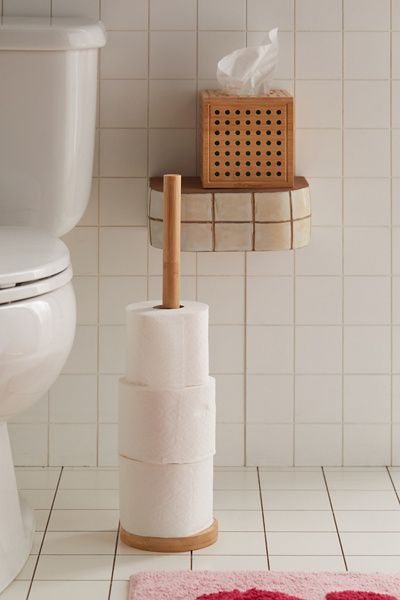 Riley Tissue & Toilet Paper Holder Set | Urban Outfitters