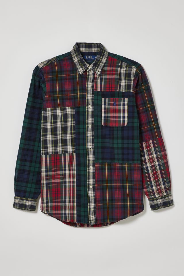 Polo Ralph Lauren Patchwork Flannel Classic Oxford Shirt