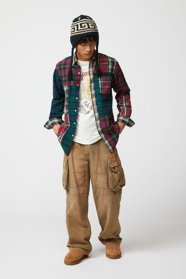 Polo Ralph Lauren Patchwork Flannel Classic Oxford Shirt #1