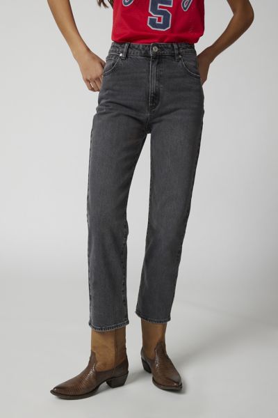 Abrand Jeans A Venice Cropped Straight-leg Jean In Black, Women's At Urban Outfitters