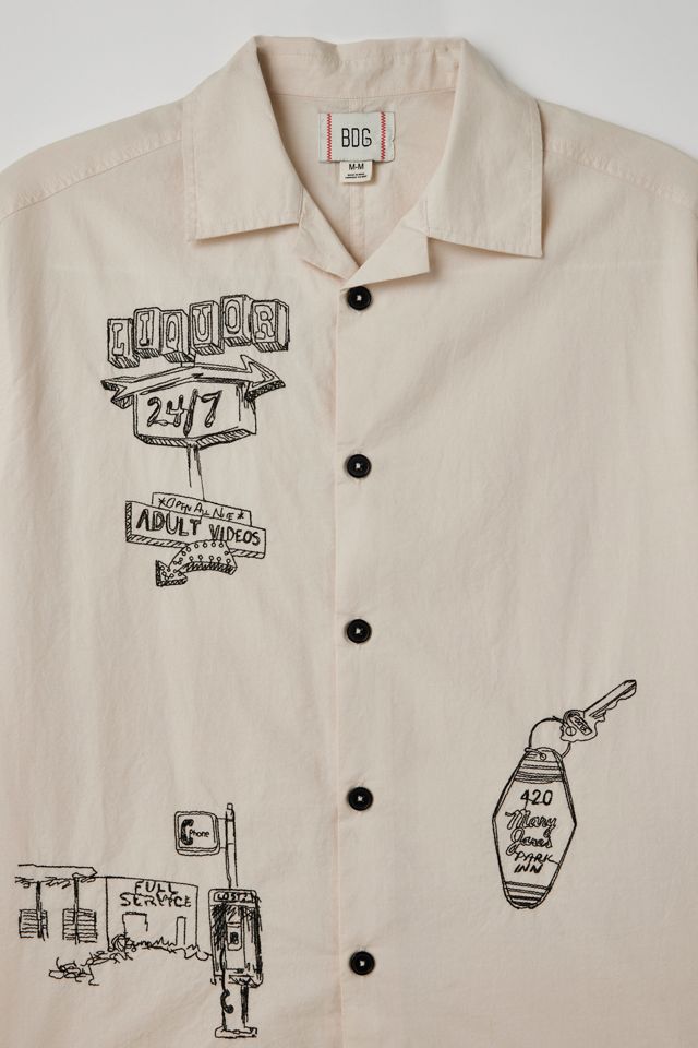 BDG Charlie Motel Embroidered Shirt | Urban Outfitters