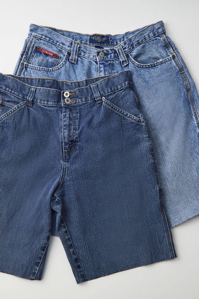 Short de charpentier ample en denim, refaçonné d'Urban Renewal #1