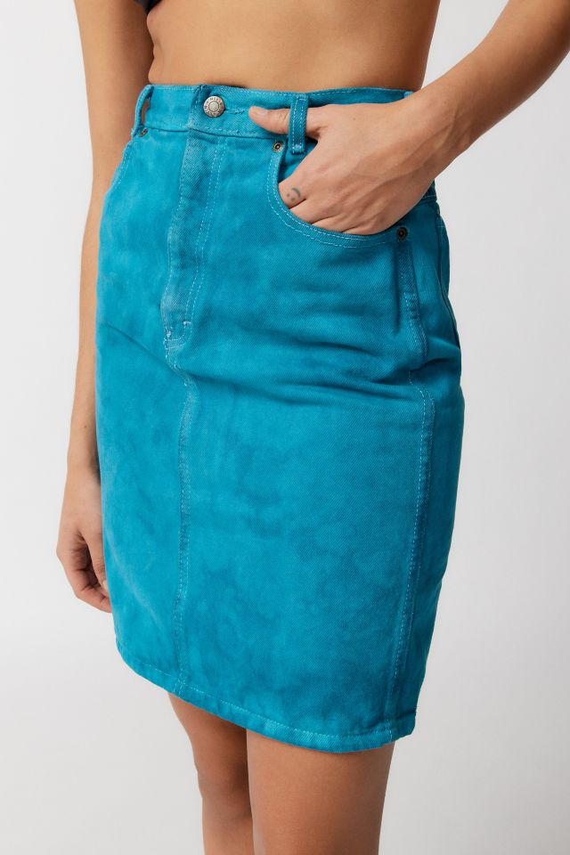 Urban Renewal Remade Dye Tech Denim Mini Skirt #2