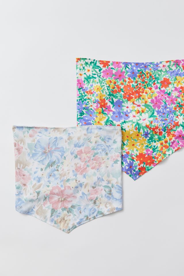 Haut Tube Foulard Noué au Dos Floral Urban Renewal Remade #1