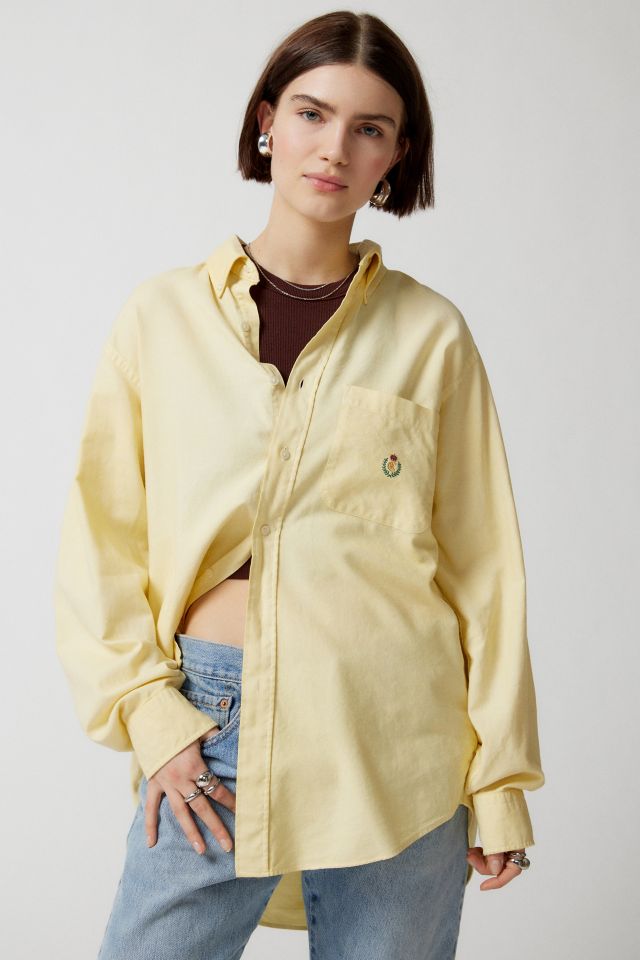 Urban Renewal Remade Overdyed Oversized Menswear Button-Down Shirt ...