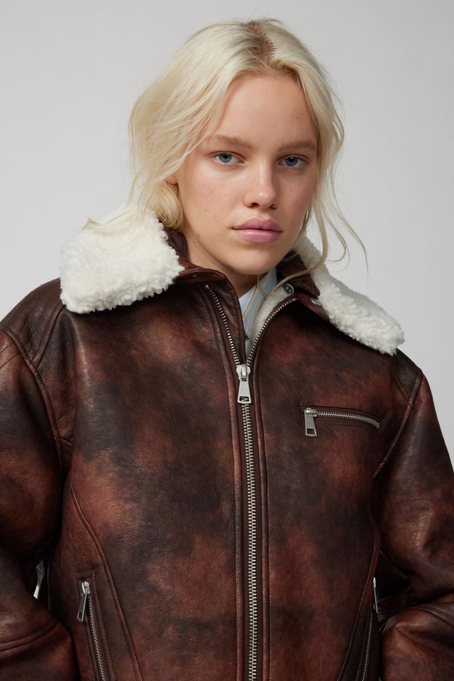 APPARIS Audie Faux Shearling Jacket Urban Outfitters