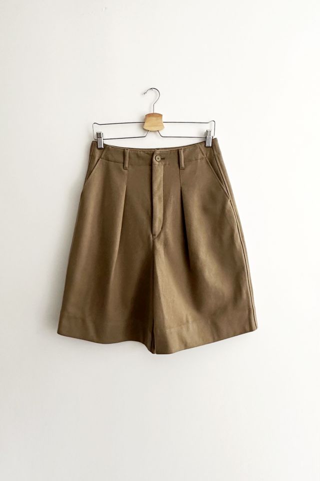 Vintage Wool Bermuda Pleated Baggy Shorts | Urban Outfitters