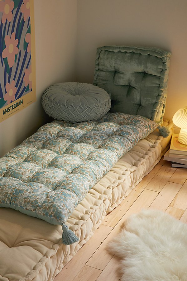 Urban Outfitters Nirvana Floor Cushion In Light Blue At  In Green