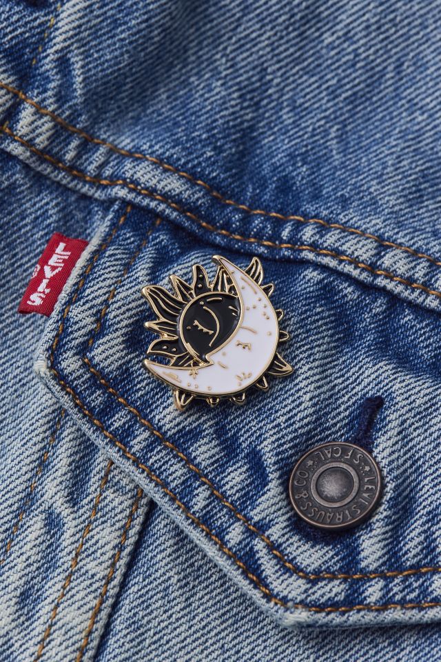 Sun & Moon Enamel Pin #1